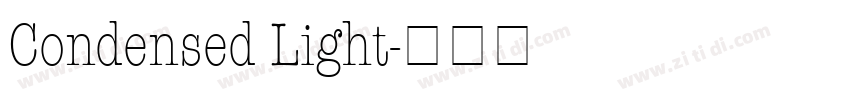 Condensed Light字体转换